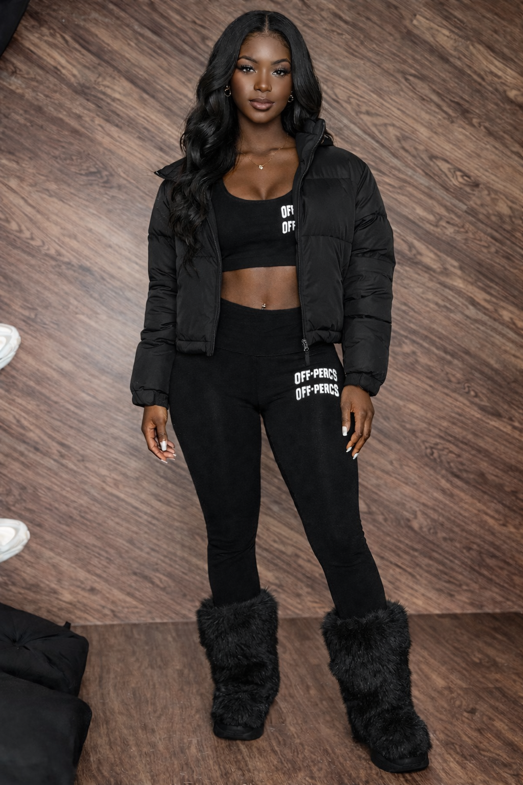 Ribbed crop top Set