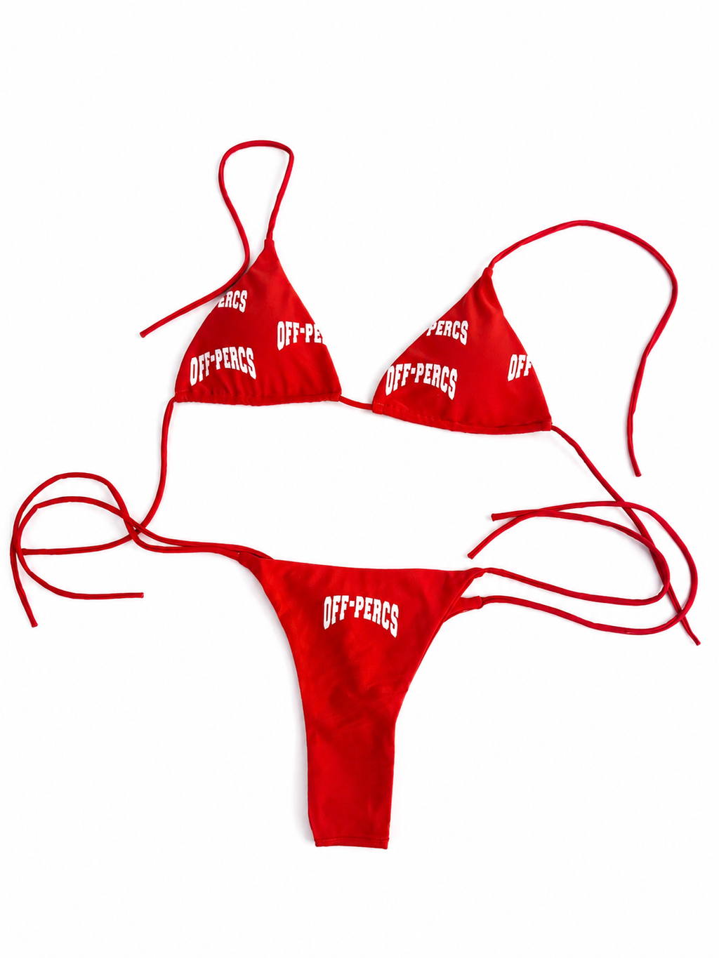 Red bikini set